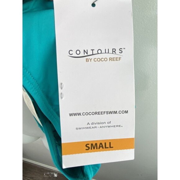 Cocoreef Contours Halo Sarong Swimsuit Cover Up Teal Size S - Picture 4 of 5